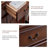Walnut Solid + Manufactured Wood Shoe Storage Bench-944262897