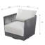Chaise pivotante en aluminium thermolaqué Capri avec coussins Sunbrella®, qualité commerciale