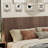Modern Farmhouse Wood Headboard King Size 80.2 In Wide Wall Mounted Fluted Panel Wingback - Walnut-1121968443