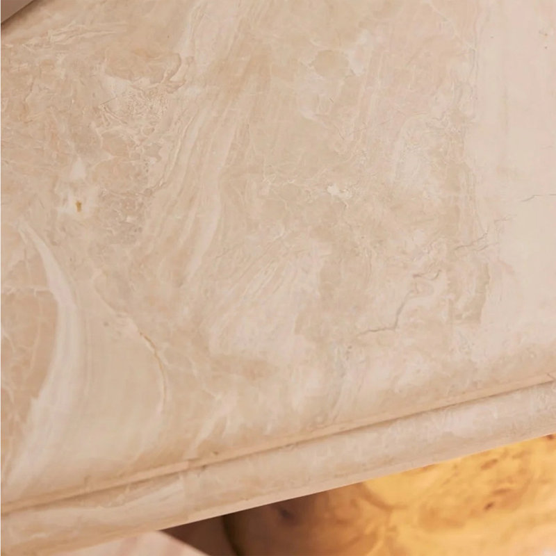 Table basse rétro en marbre
