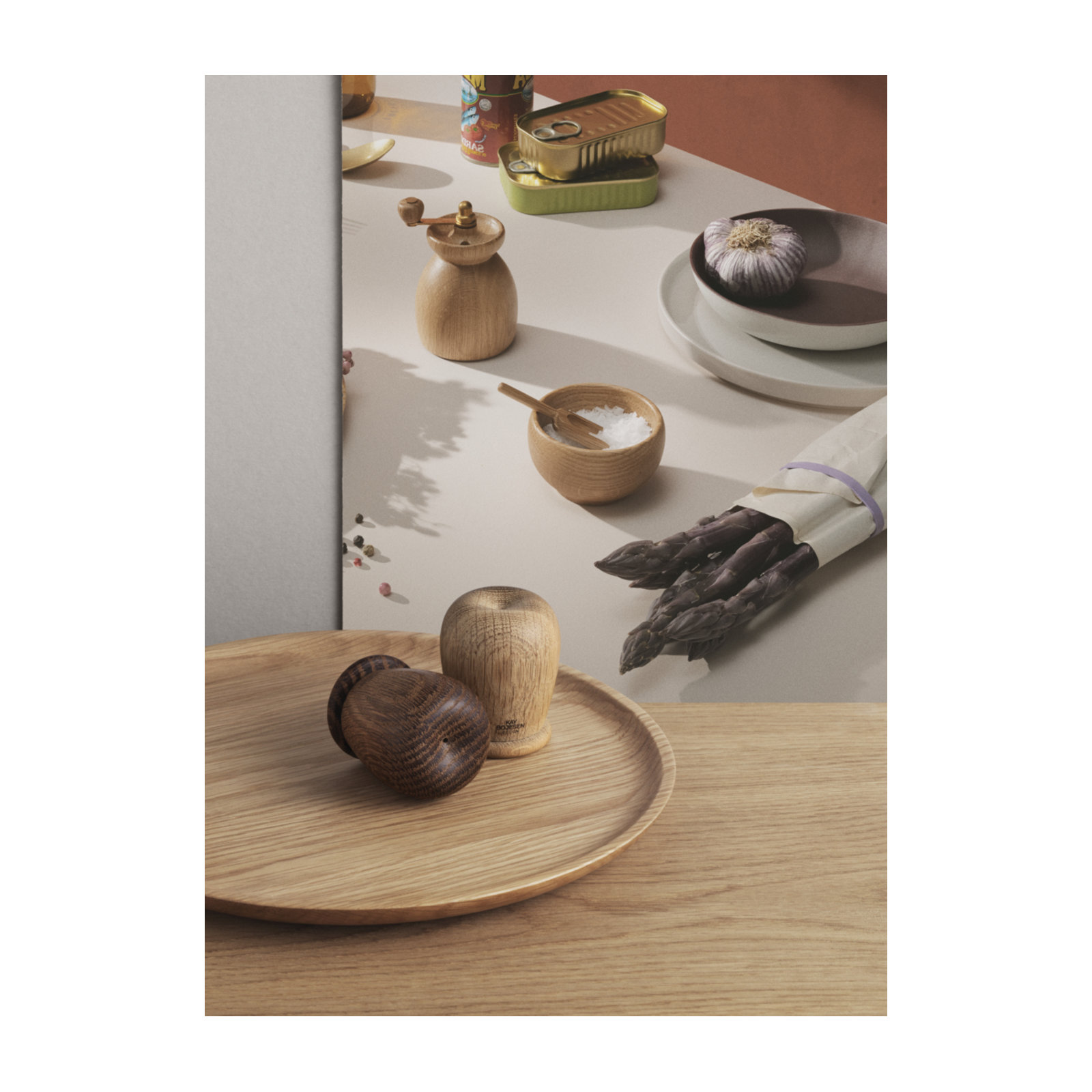 Menageri Wood Salt & Pepper Mill Set
