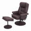 Fauteuil inclinable pivotant en cuir Scratch Cat