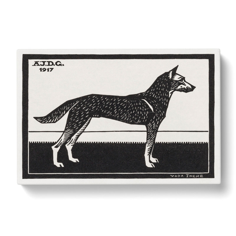 Dog by Julie De Graag - Wrapped Canvas, 35cm H x 50cm W x 3cm D