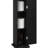 Small Black Bathroom Buffet , Toilet Paper Holder With Doors And Shelves, Modern Country Cabinetry Unit, Floor Cabinet For Paper,