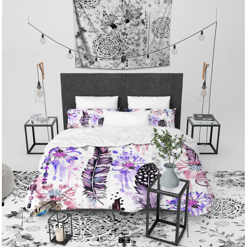 Cornflower Polyester Comforter, Queen Comforter + 2 Standard Pillowcases
