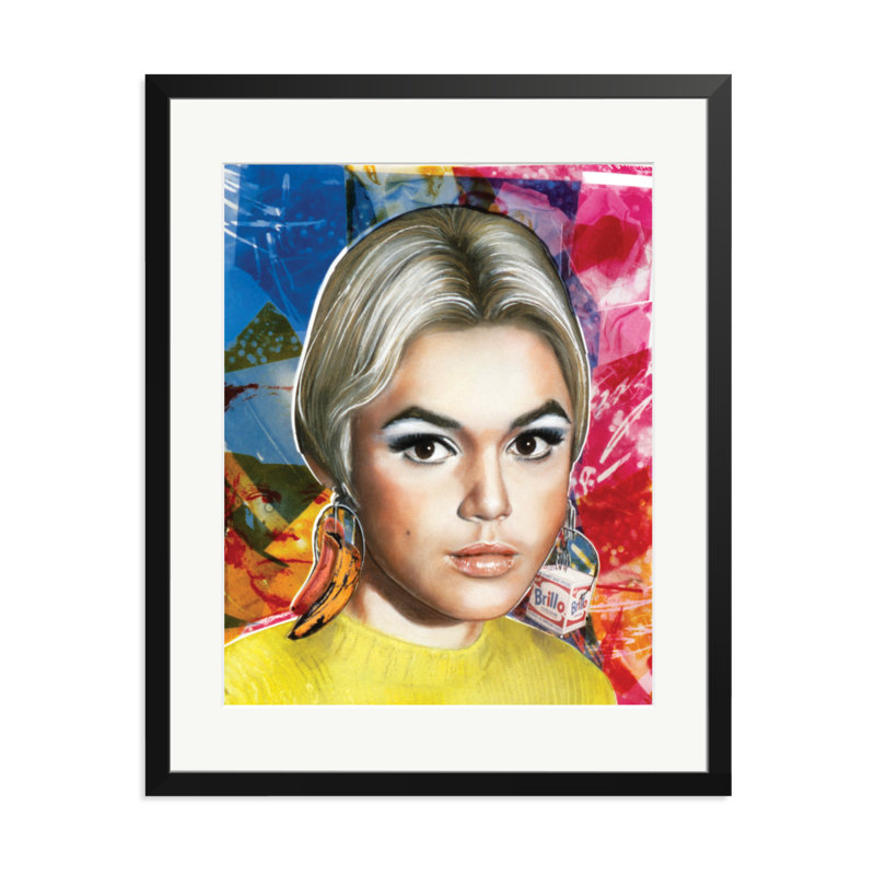 Edie Sedgwick, 31" H x 25" W, Black