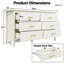MDF 6 - Drawer Rectangle Accent Chest-826538125