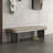 Faux Leather Upholstered Bench-136427427