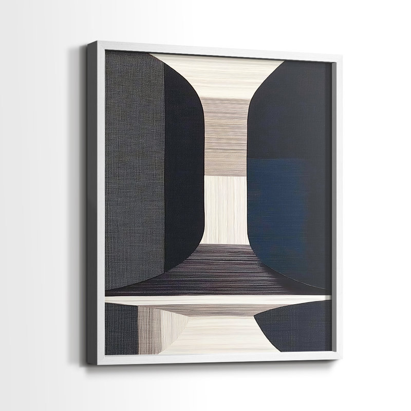 "ABSTRACT Series DCLX III" par J Paul, Blanc / Blanc, H 11 po x l 9 po