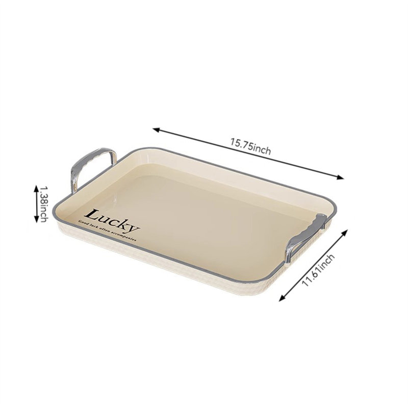 Jomtien Plastic Tray, 1.38" H x 11.61" W x 15.75" D