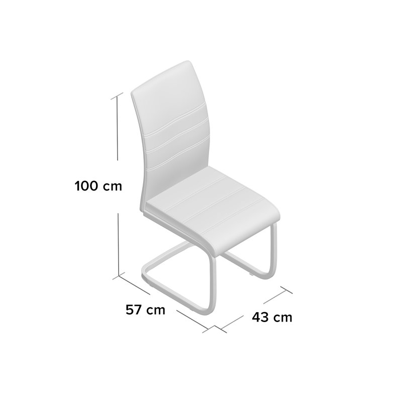 Ilana 46cm H Upholstered Side Chair, Grey, 1