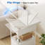 30cm W Metal Bedside Table