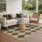 Modern Geometric Argyle Indoor/Outdoor Area Rug, Machine Washable 8x10 Area Rug-558319938