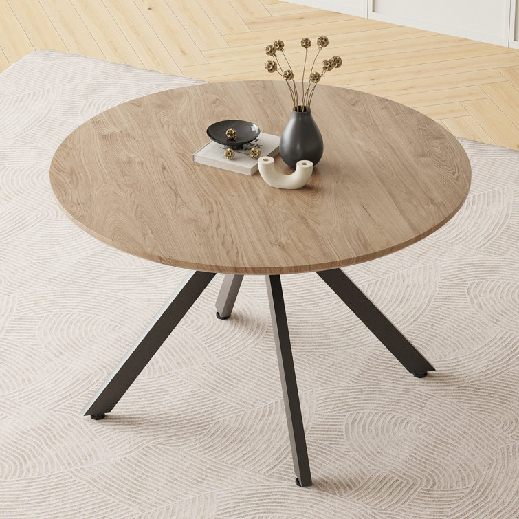 Saveta Round Metal Base Dining Table