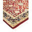 Tapis unique rouge / noir / beige noué à la main 3 pi x 4 pi 9 po Mogul