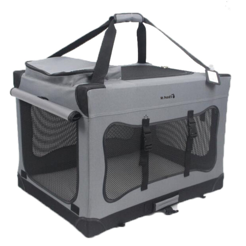 Collapsible Soft-Sided Crate with 2 Doors