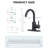 Single Handle Stainless Steel Bar Kitchen Faucet With Swivel Spout And Deckplate-105268412