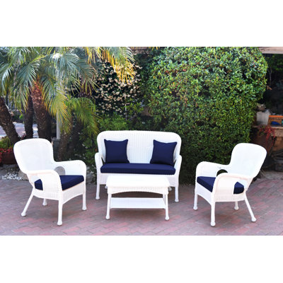 Bellas 4 Piece Sofa Set with Cushions