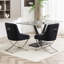 Chaise d'appoint rembourrée en velours Elian-293064306