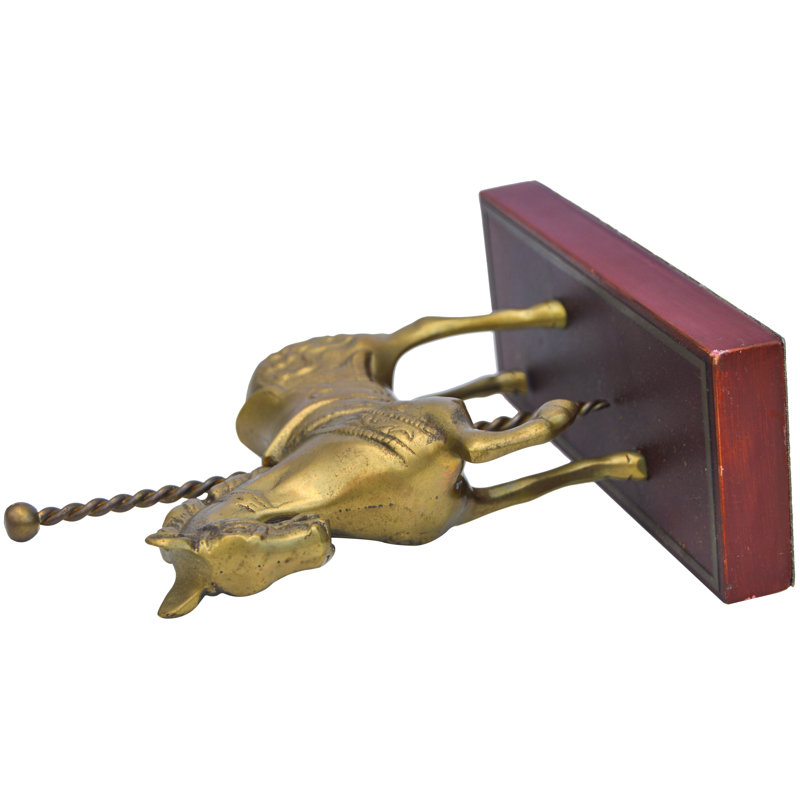 Vintage Brass Horse Carousel
