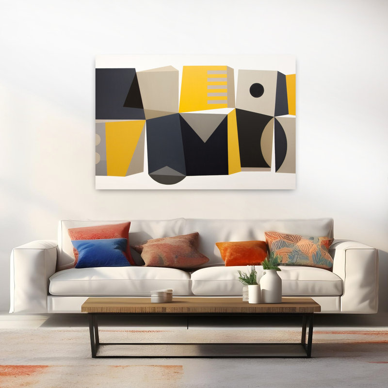 Art contemporain contemporain abstrait, H 40 po x l 60 po