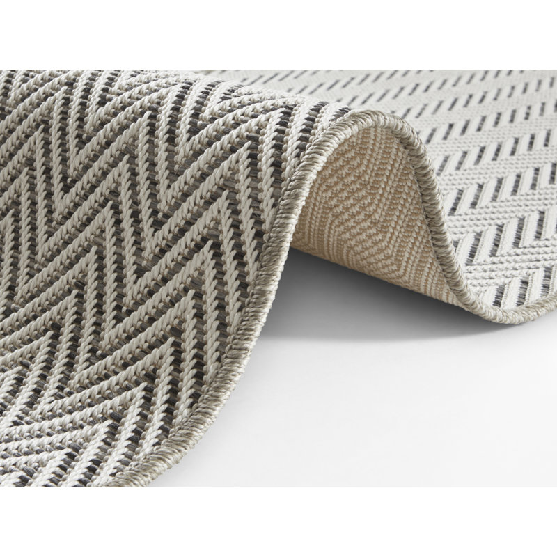 Flatweave Ivory/Grey Rug, Runner  80 x 250cm