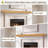 Reclaimed Wood Floating Fireplace Mantel Shelf, Handcrafted Wide Wall Mounted Shelving for Rustic Home Decor-719740036
