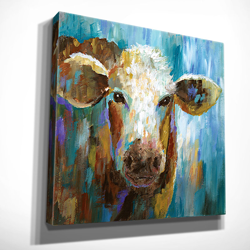 « lulu belle » par nan, reproduction d’art sur toile tendue, H 16 po x l 16 po x P 1,5 po