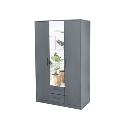Pamel 3 Door Manufactured Wood Wardrobe
