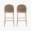 Ensemble de 2 tabourets de bar 29,5 po Farmhouse 29 po avec dossier en rotin