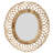 Overton Bamboo Oval Wall Mirror