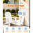 Folding Adirondack Chair for Outdoor Plastic Foldable Fire Pit Chair with Cup Holders & Adjustable Backrest Sturdy All-Weather HDPE Patio Chairs For Lawn And Garden Pool (White)-1635385967