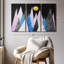 «Marble Texture Mountains» sur toile-718943588