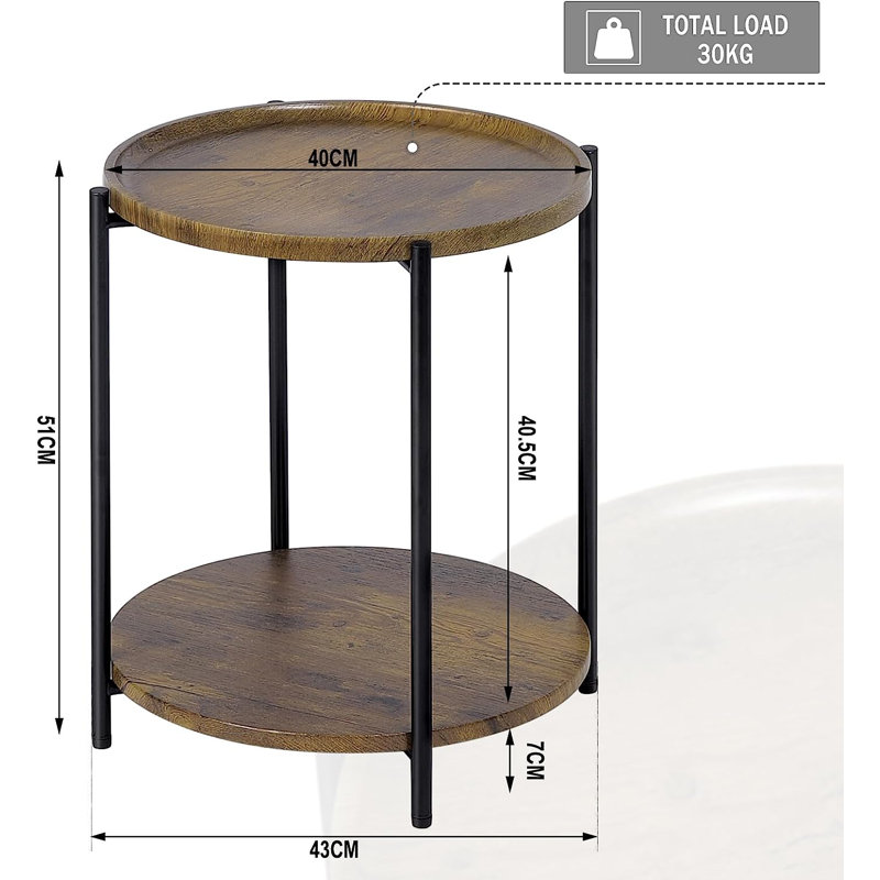 Lyan End Table, Woodlook
