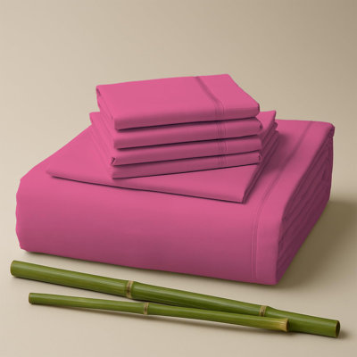 Premium Rayon From Bamboo Blend Sheet Set With Deep Pockets, Cooling and Breathable