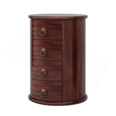Wood Bedside Table,Side Table,Round End Table