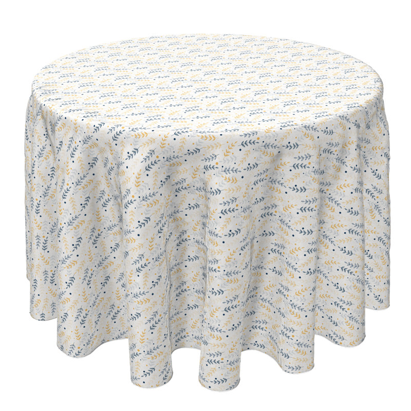 Round Cotton Twill Tablecloth