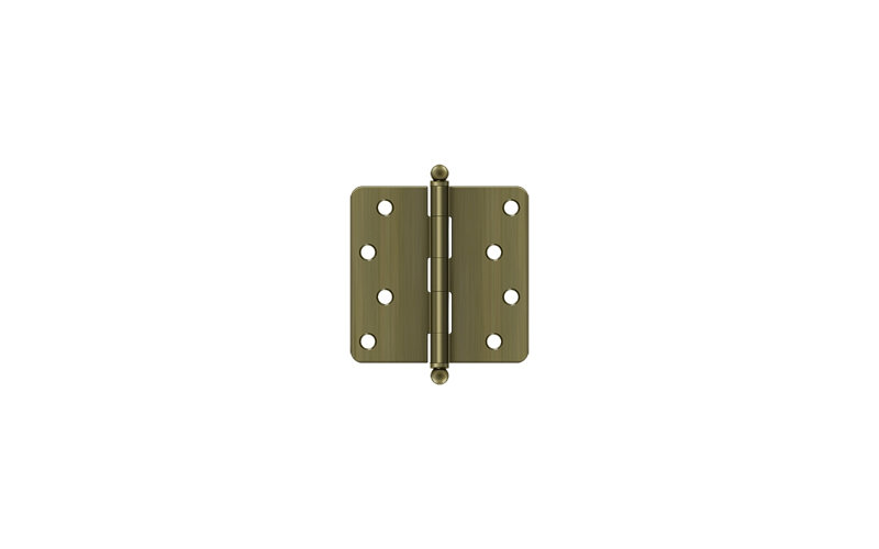 Steel Hinge, Antique Brass