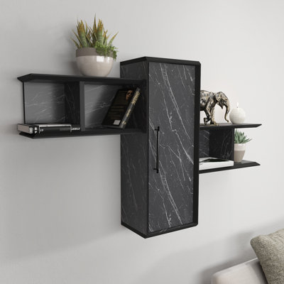 Olida Modern Wallshelf with a Cabinet