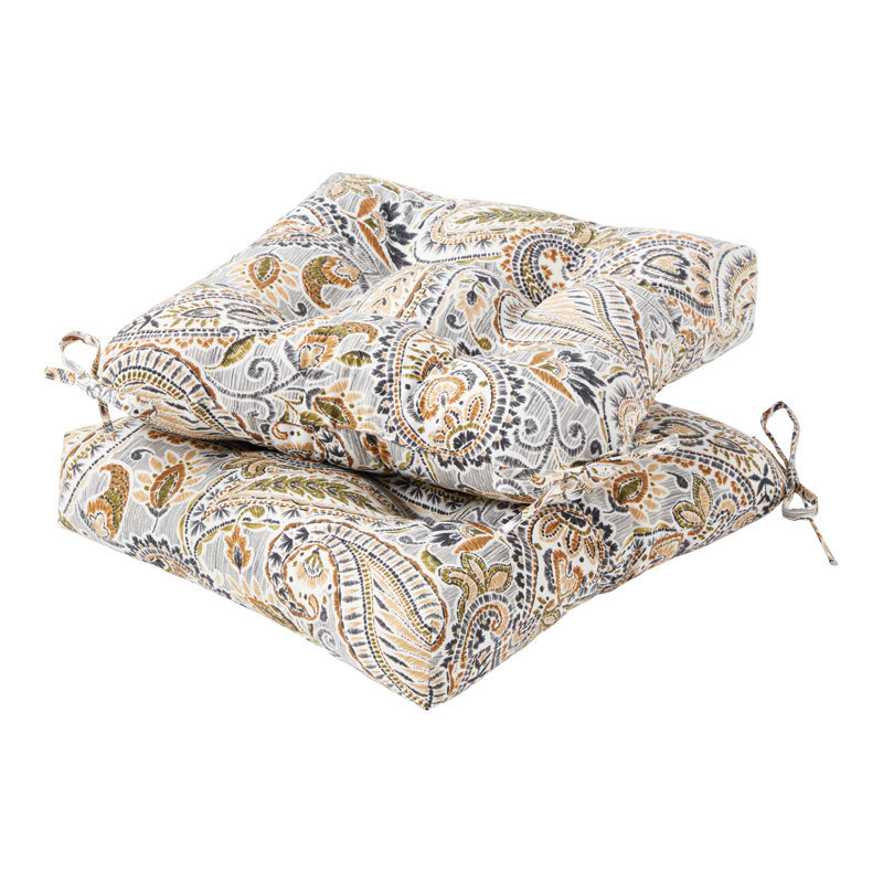 Coussin de chaise de salle à manger d'extérieur Shipton, 2, Arctic Paisley