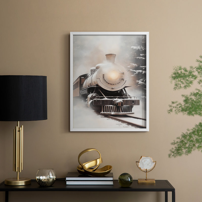 «Christmas Holiday Art», série 2-CXCII, reproduction encadrée - bois massif, H 11 po x l 9 po, Blanc