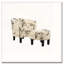 Chaise d'appoint et repose-pieds