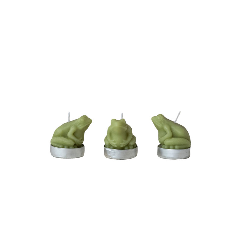 Bougies chauffe-plat non parfumées en boîte, Vert