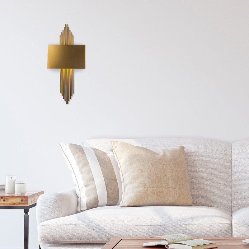 Lampe murale moderne avec corps en métal, 29,5 po x 3,9 po x 8,7 po | Douille E27, 40 W maximum | Certifié IP20, poli pour la durabilité | Éclairage élégant pour la décoration intérieure, le salon, la chambre à coucher et les espaces de bureau, d