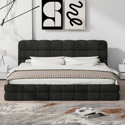 Queen Size Upholstered Platform Bed