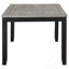 Ensemble de table de salle à manger 7 pièces gris et noir-121307305