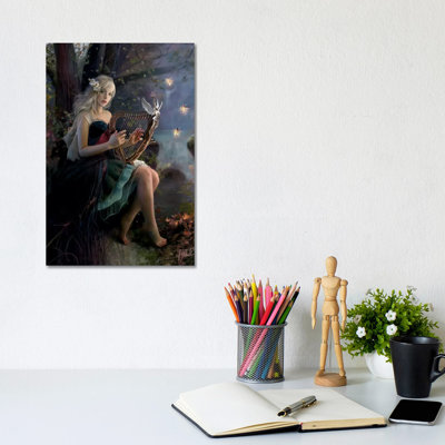 Enchanted Music by Bente Schlick - Wrapped Canvas Print