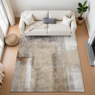 Premium Machine Washable Pirtle AMF1984 Abstract Rug