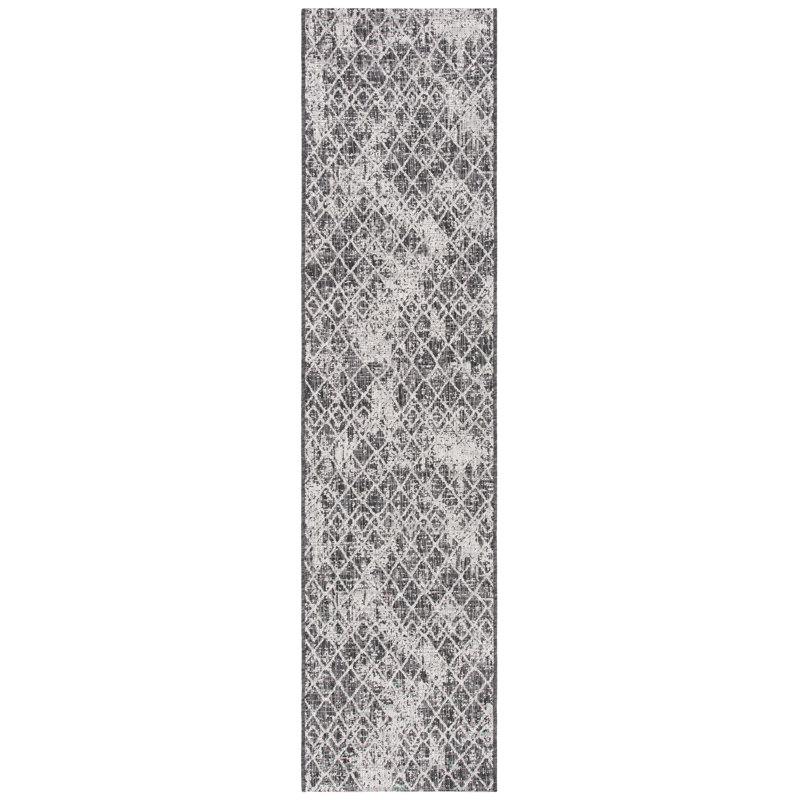 Courtyard Performance Geometric Indoor/Outdoor Area Rug, Runner 2'2" x 9'