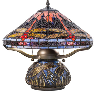 16" High Tiffany Dragonfly Table Lamp